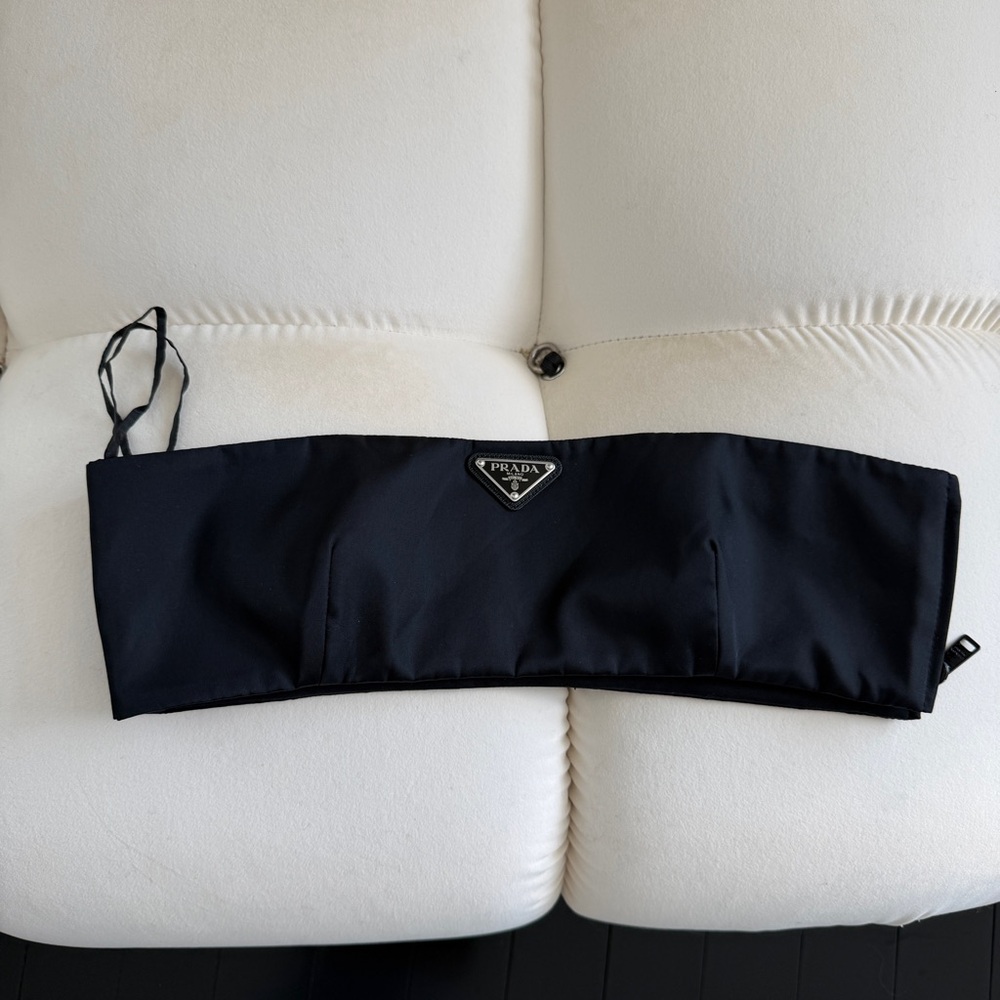 Prada strapless bandeau top black